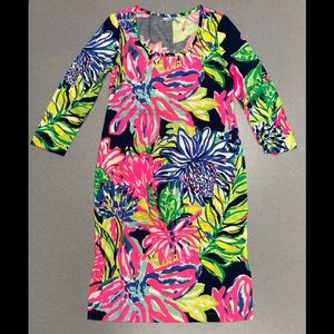 Lily Pulitzer Kenzie Dress Travelers Palm Reduced